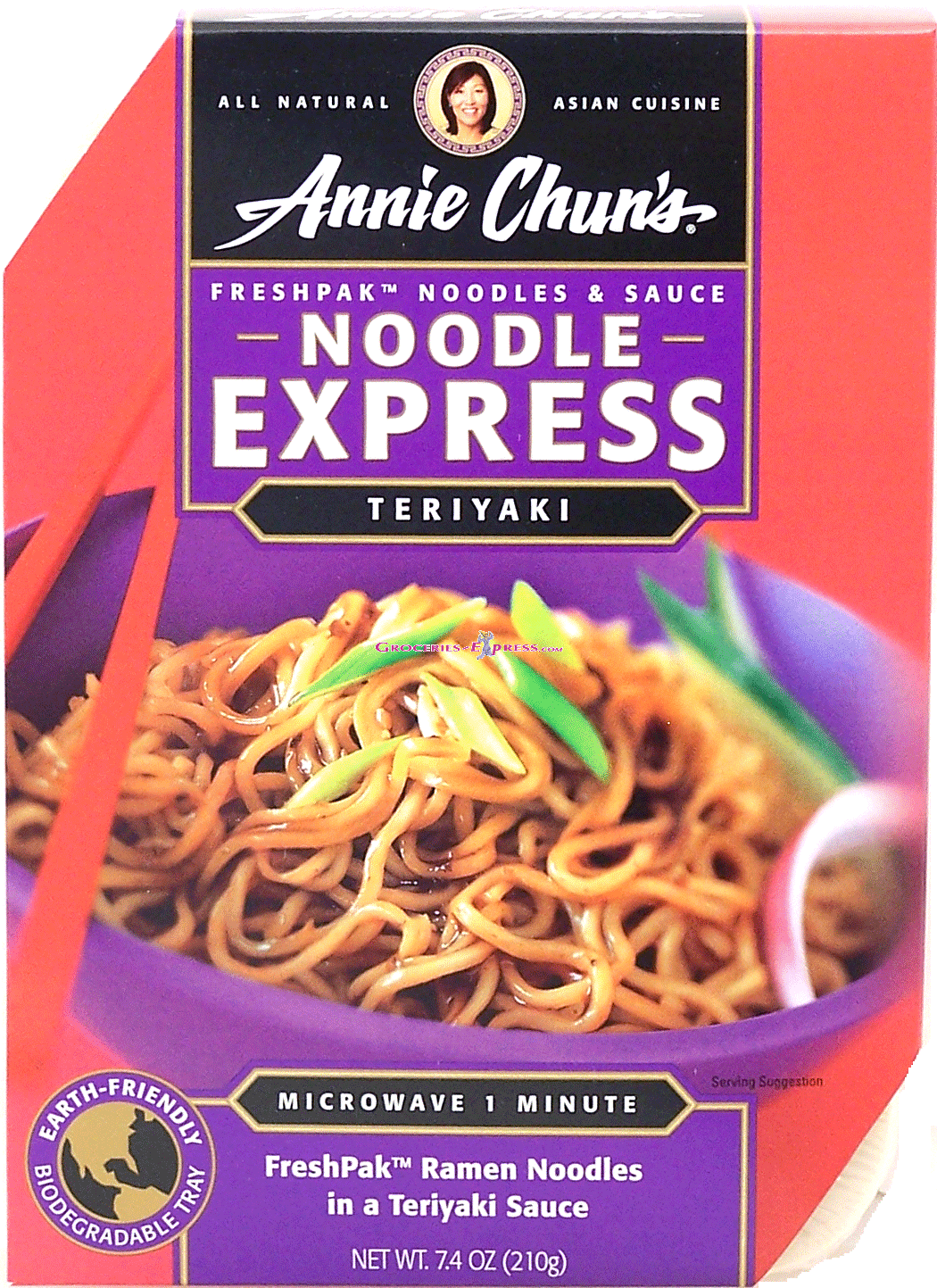 Annie Chun's&nbsp;Noodle Express&nbsp;teriyaki FreshPak ramen noodles in a teriyaki sauce Full-Size Picture